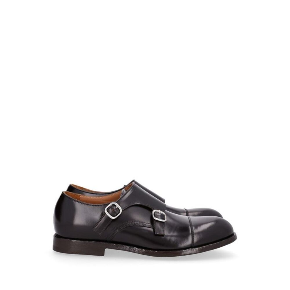 Al Duca D'aosta 1902 Men Deerskin Double Buckle Shoe